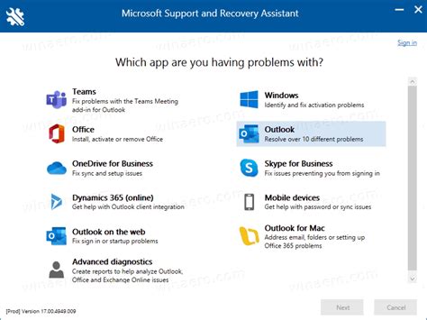 Microsoft support and recovery assistant.  This means you can start using your...