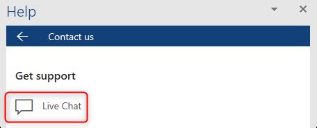 Microsoft support chat