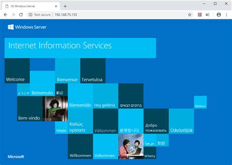 Microsoft windows server 2019 web site
