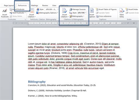 Microsoft word reference. Multiple authors in an in-text citation in Word Office 365 Even though I add all the authors names in the Source box, only the first author's name and year appear in the in-text citation. APA requires the last names of up to five authors to be in the first citation. 