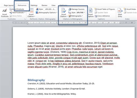 To add a citation to your document, first add the source you used. On the References tab, click the arrow next to Bibliography Style, and click the style that you want to use for the citation and source.For example, social sciences documents usually use the MLA or APA styles for citations and sources.. 