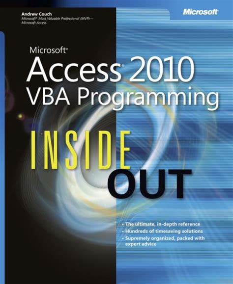 Download Microsoft Access 2010 Vba Programming Inside Out By Andrew Couch
