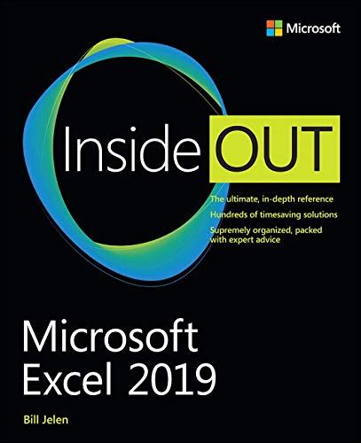 Read Online Microsoft Excel 2019 Inside Out By Bill Jelen