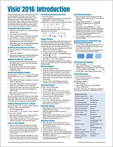 Full Download Microsoft Visio 2016 Introduction Quick Reference Guide  Windows Version Cheat Sheet Of Instructions Tips  Shortcuts  Laminated Card By Beezix Inc
