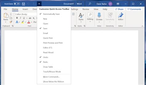 Download Microsoft Word Customizing The Quick Access Toolbar Equations Underline Styles Insert Menu Table Page Layout Formatting A Document Edit Manuscript And Preparation Of An Ebook For Publishing By Steven Bright