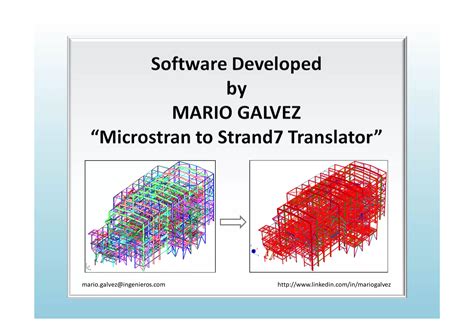 Microstran to Strand7 Translator