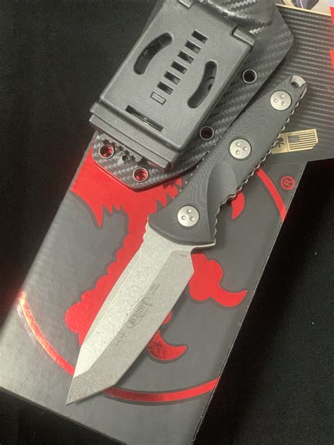 Microtech SOCOM Alpha Mini Tanto Edge T/E Stonewash Full …