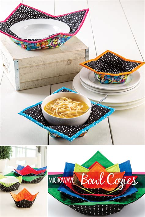 Microwave Bowl Cozies - Sewing With Scraps