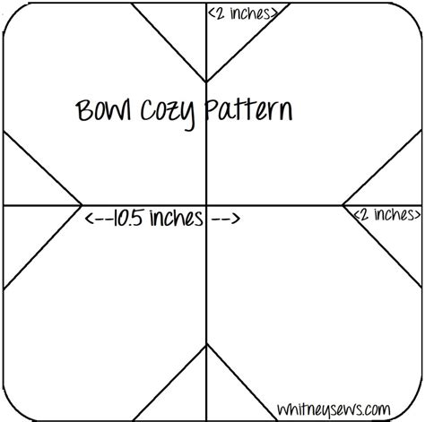 Microwave Bowl Cozy Template 9.5" Microwave bowls, Microwave, Templates