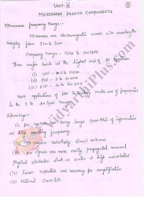 Microwave Engineering Notes