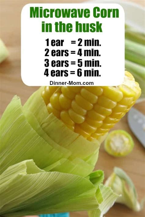Microwave corn in husk how long