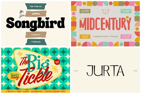 Mid Century Modern Font Generator
