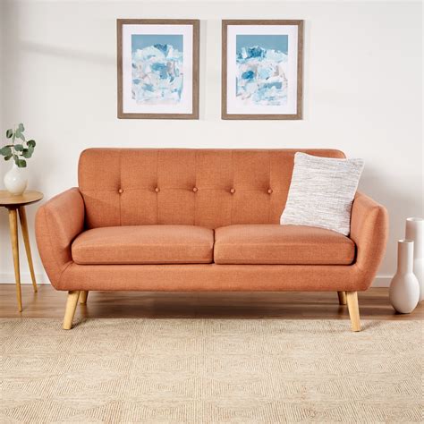 Mid century couches. Mar 11, 2024 · Upholstery is the most fun aesthetic decision when buying a sofa — go for anything from buttery leather to mid-century tweed to velvet. To avoid cushions that go threadbare or pill, look for ... 