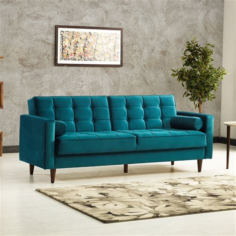 Mid century modern sleeper sofa. INZOY Futon Sofa Bed 76" Love seat Sofa 3-Seater Sleeper Sofa,Uplostered 2-3 Person Couch Bed, Mid Century Modern Accent Futon Couch for Apartment Living Room Office, 3 Modes, Wood Leg, Grey. 1 offer from $259.99. 
