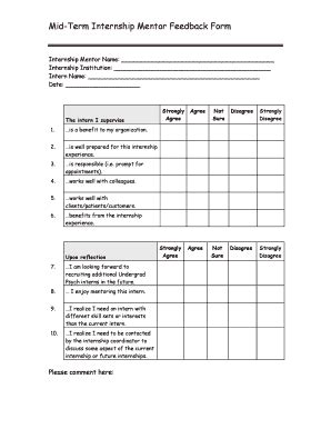 MidYear Evaluation Form