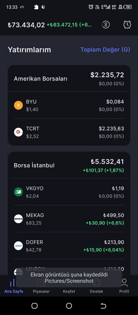 Midas: Amerikan Borsaları & BIST Hisse Alım Satım Uygulaması