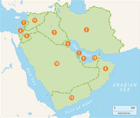 Middle East Map Diagram Quizlet