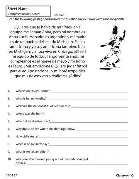 Middle School Reading Comprehension Worksheets