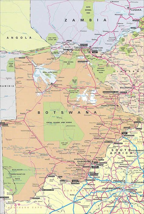 Middle east and africa road map botswana with guide 1. - Kunst durch die zeit studienführer gärtner.