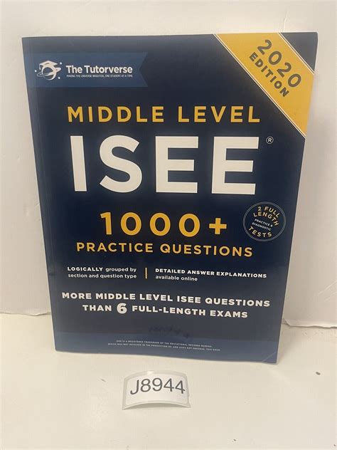 Read Online Middle Level Isee 1000 Practice Questions By The Tutorverse