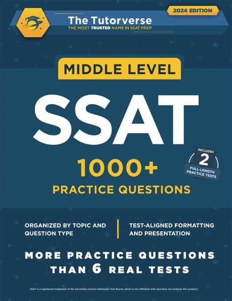Read Middle Level Ssat 1000 Practice Questions By The Tutorverse
