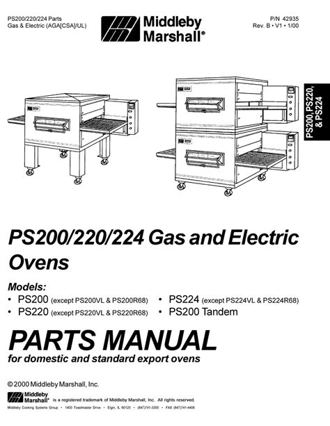 Middleby marshall oven repair manuals ps 250. - Rieducazione del dislessico nella scuola elementare.