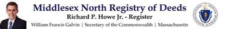 Middlesex north registry of deeds. Middlesex North Registry-Deeds. Closed today (978) 458-8474. Website. More. Directions Advertisement. 370 Jackson St Lowell, MA 01852 Closed today. Hours. Mon 8:30 AM ... 