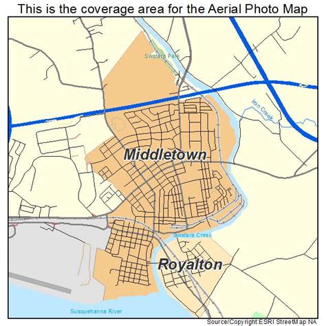 Middletown, Pennsylvania map with satellite view - World Clock