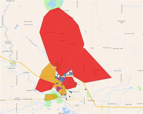 DTE Energy is reporting about 630,000 customers without power in southeast Michigan as of 6 p.m., ... Bay City and Midland with multiple reports of 60 mph wind gusts. ... "Please report any cases .... 