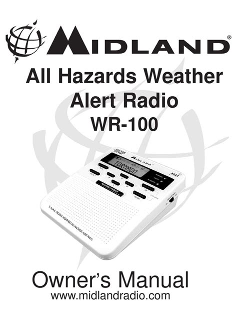 MIDLAND (NOAA) Weather Receiver Model WR-100, “S.A.M.E. Digital Weather/Hazard Alert Receiver” This device complies with part 15 of the FCC Rules. Operation is subject to the following two conditions: (1) This device may not cause harmful interference; (2) This …. 