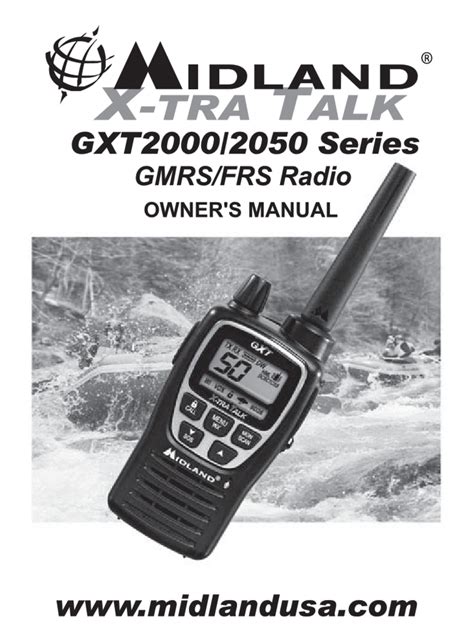 Midland Radio注目のクリエーション、モデルX-Tra Talk GXT1000 Seriesの詳細なユーザーマニュアルをご覧ください。デバイスの機能を最大限に引き出し、ユーザー体験を最適化するための貴重な洞察や指示を得ることができます。 . 