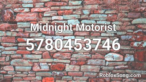 Midnight Motorist Roblox ID .