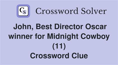 "Midnight Cowboy" role. Today's crossword pu