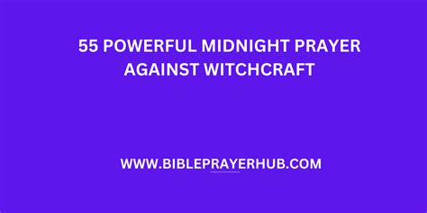 Midnight prayers against witchcraft.  This guide explains midnight prayer agains...