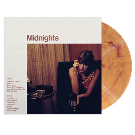 Midnights blood moon. Midnights: Blood Moon Edition Vinyl. £32.99. Quantity -+ Add to cart Each Vinyl Album Includes: 13 Songs 1 of 4 collectible album jackets with unique front and back cover art 1 of 4 unique marbled color vinyl discs (the Blood Moon Edition features a blood moon orange marbled color disc) 