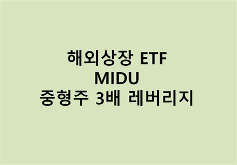 Midu etf. Things To Know About Midu etf. 
