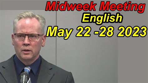 English Midweek Meeting 2021(Midweek Meeting September 13-19)midwe