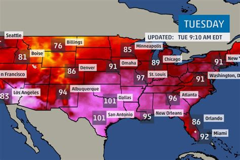 Midwest heat erome. Heat index measures how hot it feels outside, accounting for temperature and humidity. Map shows highest level forecast for the day. Caution Feels like 80°-90°. Extreme caution 90°-103 ... 
