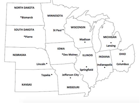 Midwest states and capitals Quiz - By aduawesome - Sporcle