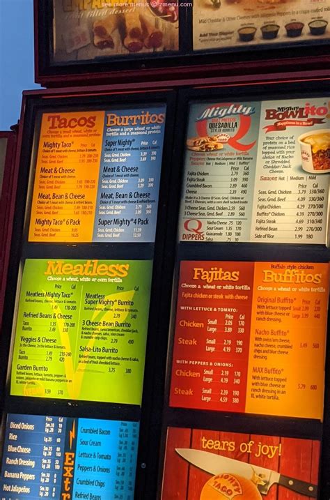 Mighty Taco Menu With Prices