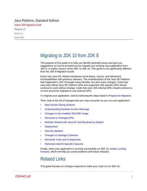 Migrating From JDK 8 to Later JDK Releases - Oracle Help Center
