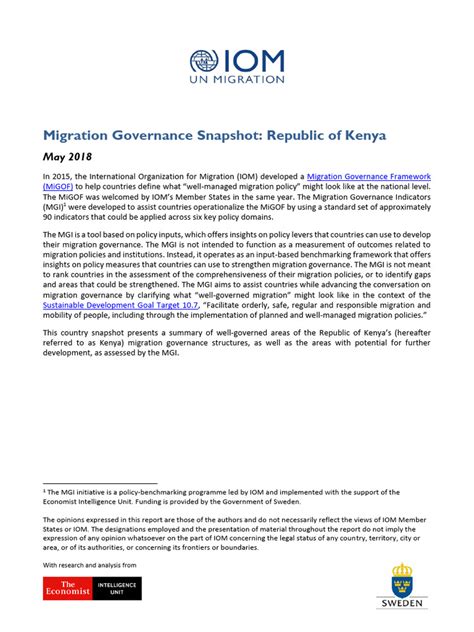 Migration Governance Snapshot: the Republic of Uganda