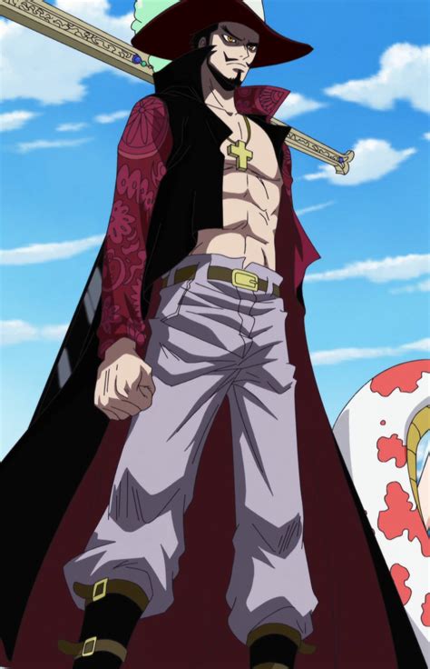 Mihawks. i am just going to assume that mihawks name/presence works similar as kaido's and any other yonko name/presence it scares away most people but that wont stop everyone (luffy, law and kid for example) 1 person cant be everywhere you do need people that can hold their own if for example the marines attack you 