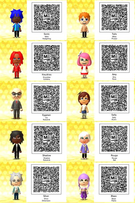 Mii QR Codes on Tomodachi-Life-Group - DeviantArt