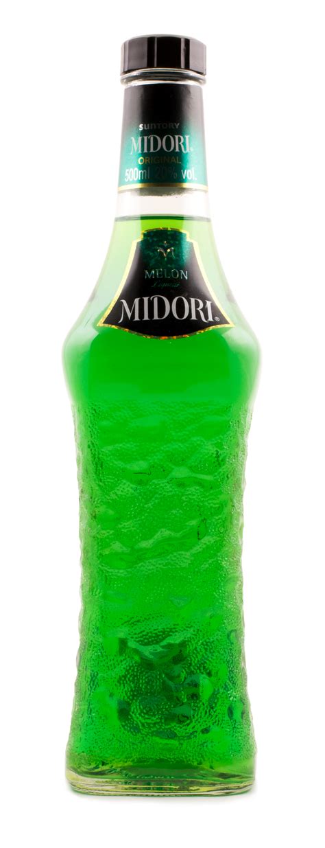 Miidari. Midori Melon Liqueur. Midori was invented by the Japanese company, Suntory in 1978. The original melon liqueur enhanced by premium Japanese musk melons that can be enjoyed with juices, spirits and other liqueurs. A fruity sensation of fresh melons. Perfect for creating original cocktail recipes. 
