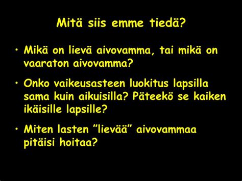 Mikä on aivovamma? Miten aivovamma hoidetaan? – Lapsen …