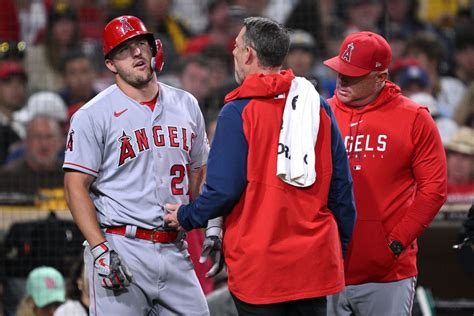 Mike Trout has a broken left wrist. It’s not known if the Angels star needs surgery