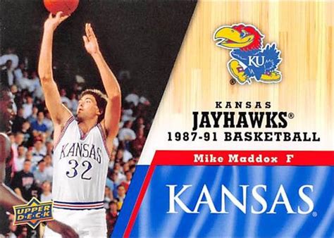 Check out the detailed 1987-88 Kansas Jayhawks Roster and Stats for College Basketball at Sports-Reference.com. ... Danny Manning, Mike Maddox 60.1% of minutes played and 67.5% of scoring return from 1986-87 roster. Per Game Team and Opponent Stats. Per Game Team and Opponent Stats. Season.. 