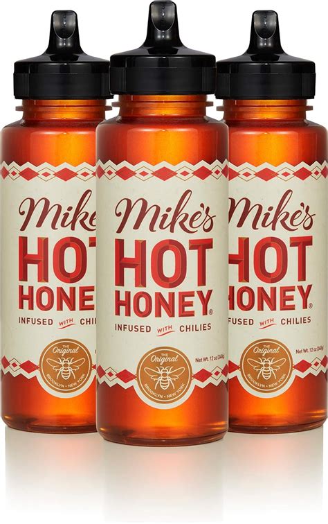 Mikes hot honey. Add ½ cup good quality regular honey and a little bit of salt. Bring the mixture to a boil, then immediately reduce the heat to a simmer and continue to cook for another five minutes to allow the flavors to come together. Remove from heat and add a teaspoon of cider vinegar. Let the honey infuse for at least an hour. 