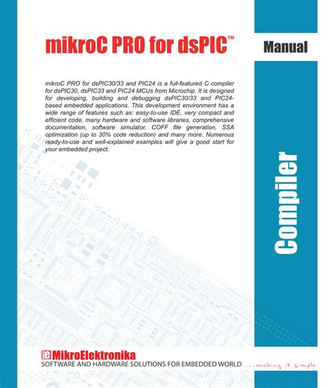 Mikroc pro for dspic user manual mikroelektronika. - Repair manual hyundai excel 90 94.